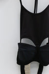 OUDE WAAG denim hollow hanging neck corset OW-23SS-AS05 black